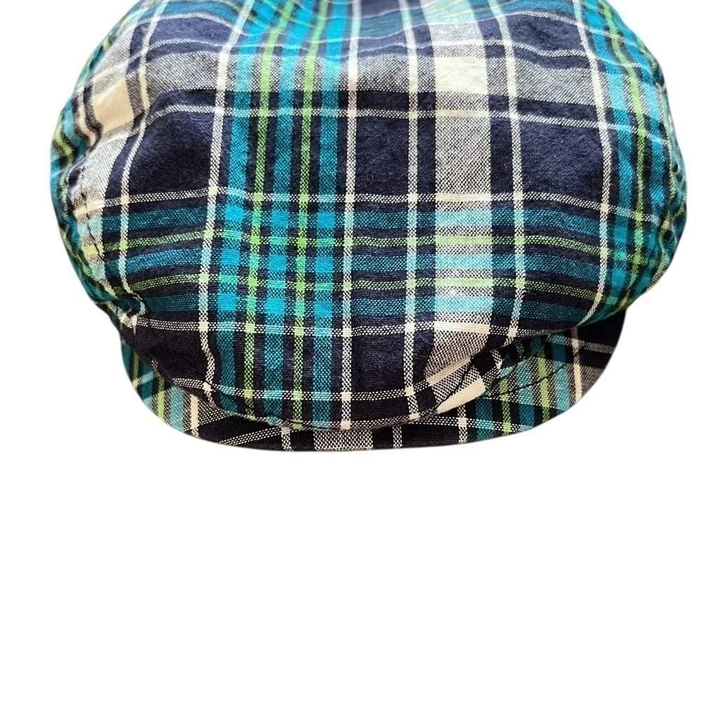 Plaid toddler newsboy cap / bebop style hat 18 month